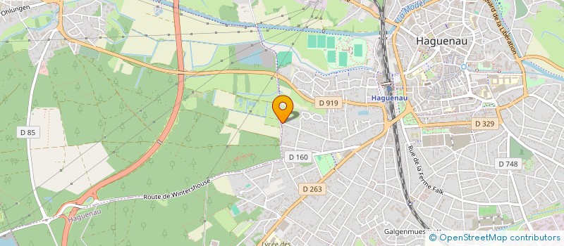 localisation de l'entreprise SCI ELEUTHERA  HAGUENAU