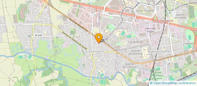 localisation de l'entreprise SCI ELEVEN  ECKBOLSHEIM