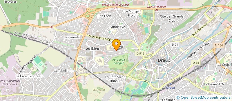 localisation de l'entreprise SCI ELF à DREUX