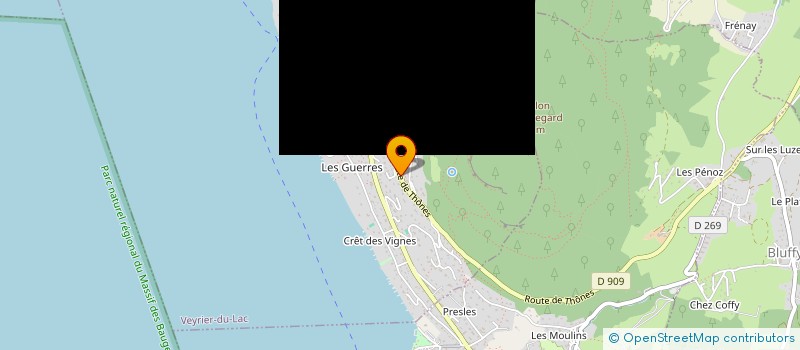 localisation de l'entreprise SCI ELFA  VEYRIER-DU-LAC