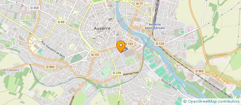 localisation de l'entreprise SCI ELFE à AUXERRE