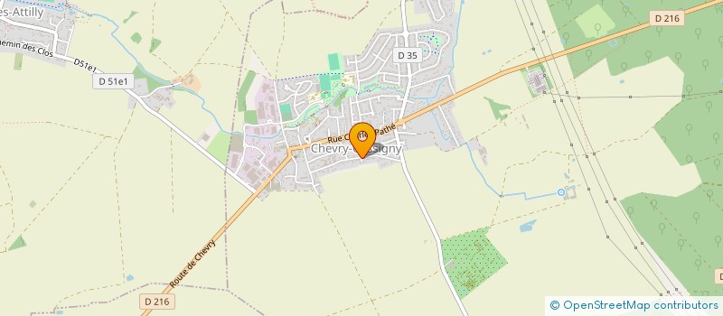 localisation de l'entreprise SCI ELFI  CHEVRY-COSSIGNY