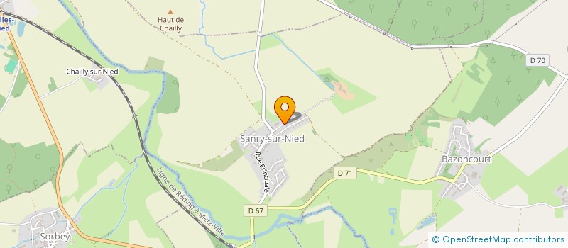 localisation de l'entreprise SCI ELG LAROCHE  SANRY-SUR-NIED