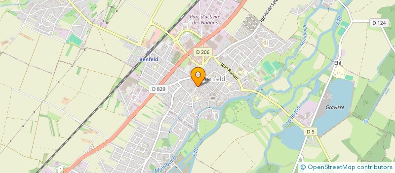 localisation de l'entreprise SCI ELGA  BENFELD