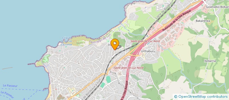 localisation de l'entreprise SCI ELGAR  SAINT-JEAN-DE-LUZ