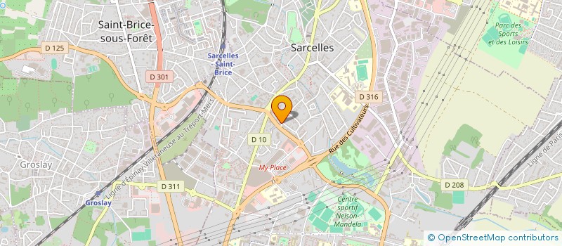 localisation de l'entreprise SCI ELGE  SARCELLES
