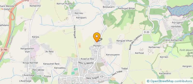 localisation de l'entreprise SCI ELGE  PLOMELIN