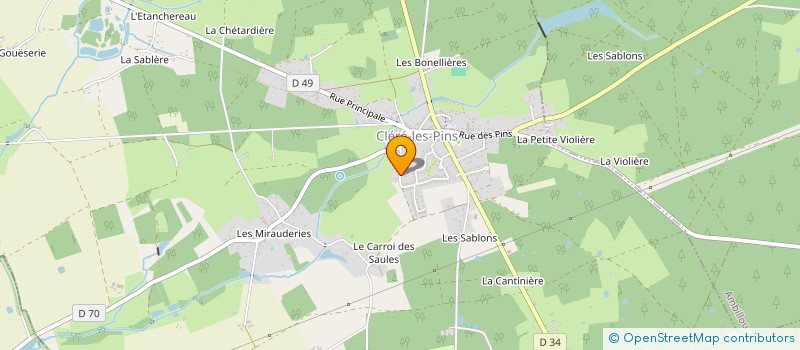 localisation de l'entreprise SCI ELGER  CLERE-LES-PINS