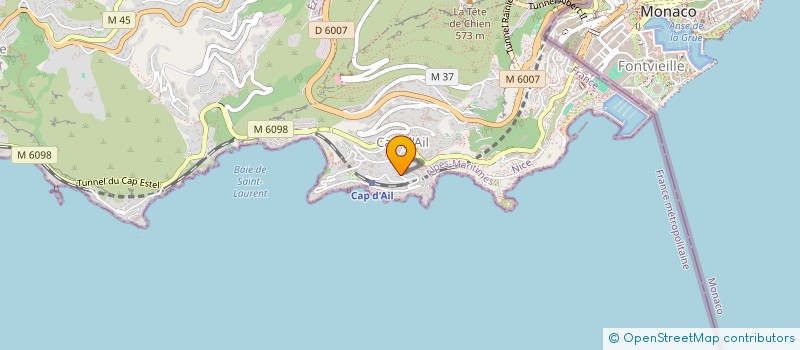localisation de l'entreprise SCI ELGIA RIVIERA à CAP-D'AIL