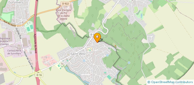 localisation de l'entreprise SCI ELGSP  SAINT-WITZ