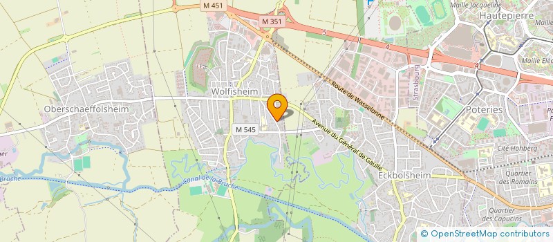 localisation de l'entreprise SCI ELGUINI  WOLFISHEIM