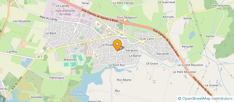 localisation de l'entreprise SCI ELGWEN  THEIX-NOYALO