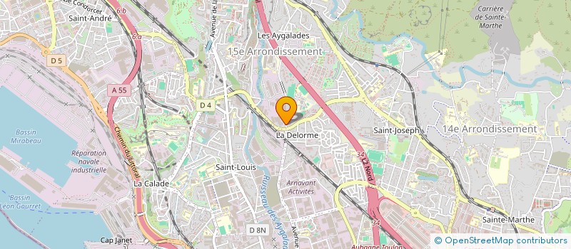 localisation de l'entreprise SCI ELHALABI à MARSEILLE 15EME
