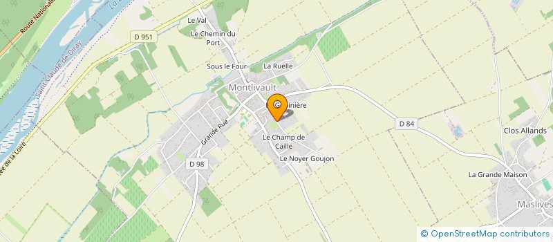 localisation de l'entreprise SCI ELHUAR  MONTLIVAULT