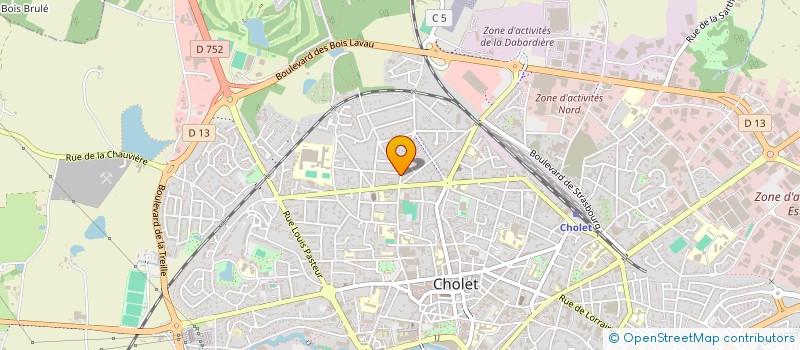 localisation de l'entreprise SCI ELI à CHOLET