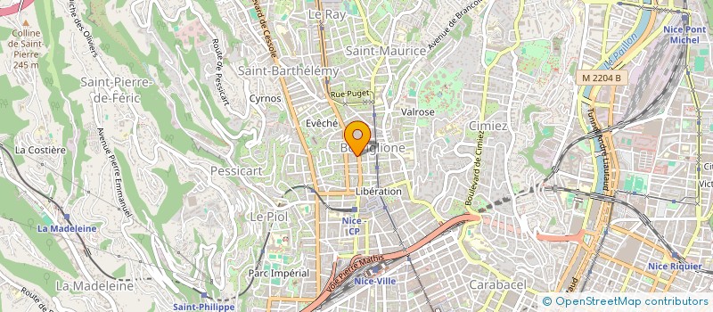 localisation de l'entreprise SCI ELIANE à NICE