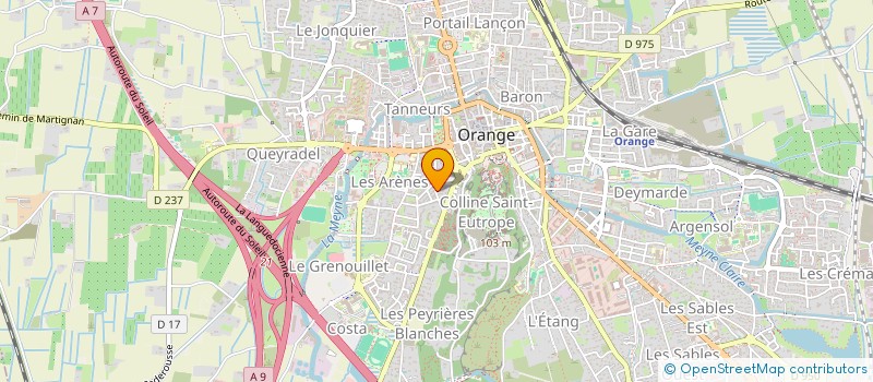 localisation de l'entreprise SCI ELIANE  ORANGE