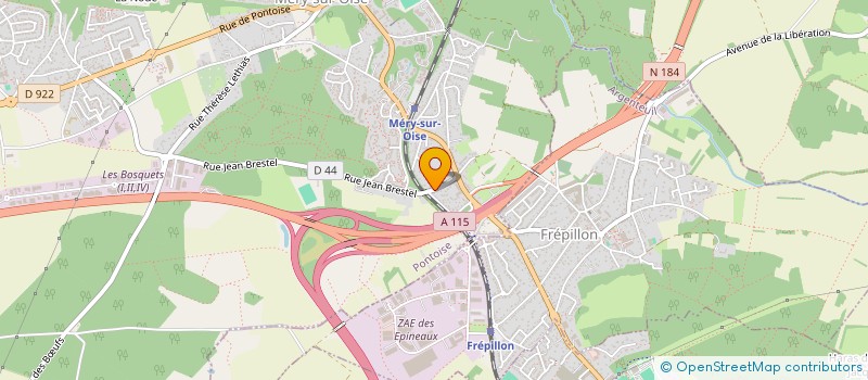 localisation de l'entreprise SCI ELIANE  MERY-SUR-OISE