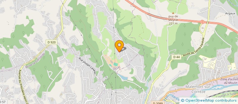 localisation de l'entreprise SCI ELIANSA  USSAC