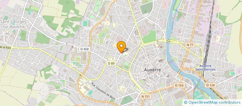 localisation de l'entreprise SCI ELICE à AUXERRE