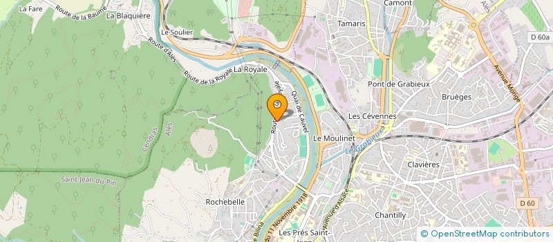 localisation de l'entreprise SCI ELICO  ALES