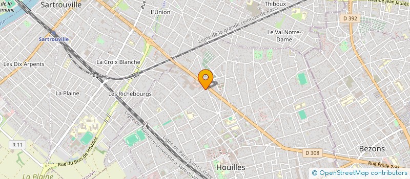 localisation de l'entreprise SCI ELIDAL  HOUILLES