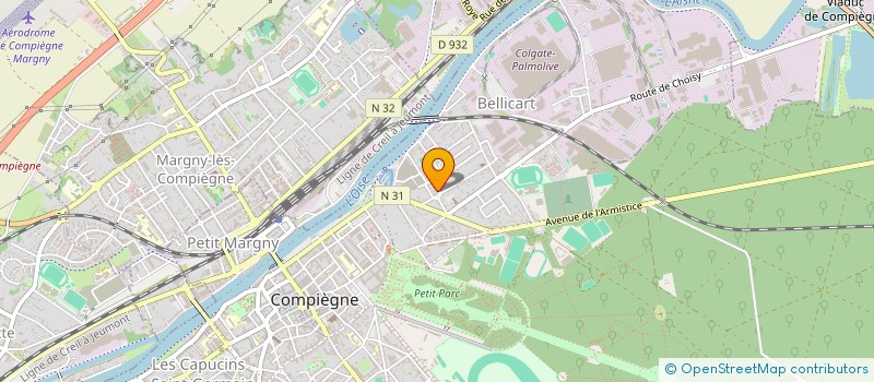 localisation de l'entreprise SCI ELIDEL  COMPIEGNE