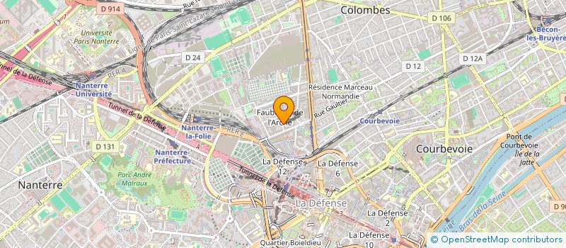 localisation de l'entreprise SCI ELIDO à COURBEVOIE