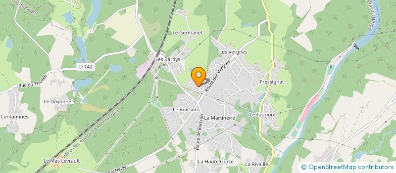 localisation de l'entreprise SCI ELIE BERTHET  SAINT-PRIEST-TAURION