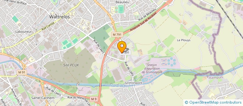 localisation de l'entreprise SCI ELIES  WATTRELOS