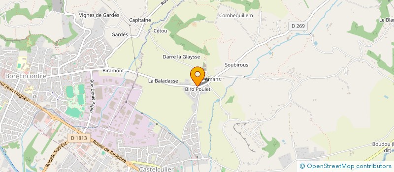 localisation de l'entreprise SCI ELIETTE  CASTELCULIER