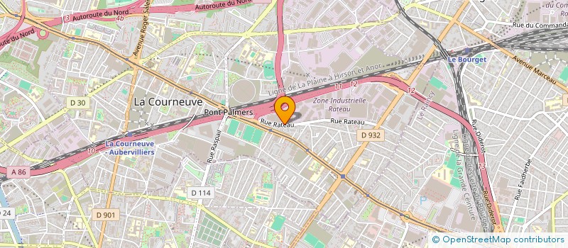 localisation de l'entreprise SCI ELIFIL à LA COURNEUVE