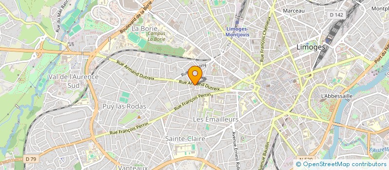 localisation de l'entreprise SCI ELIFLORA à LIMOGES