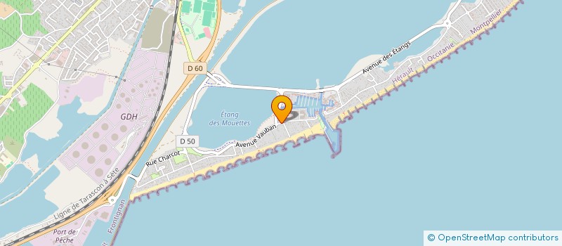 localisation de l'entreprise SCI ELIJO à FRONTIGNAN