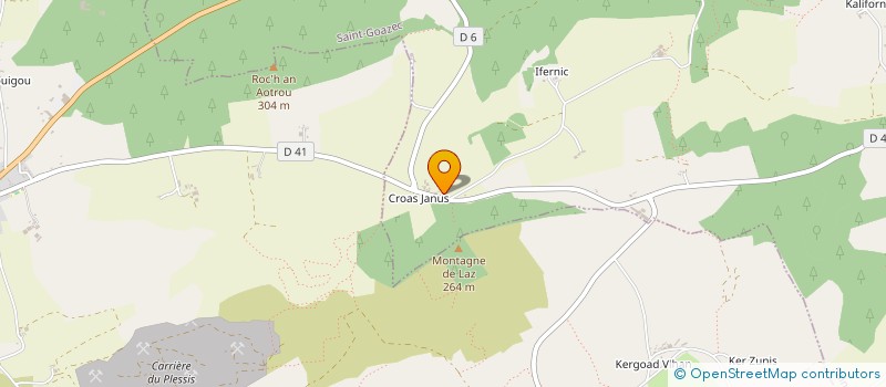 localisation de l'entreprise SCI ELIKPLIM  SAINT-GOAZEC