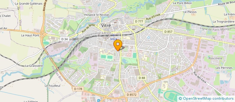 localisation de l'entreprise SCI ELIMA  VITRE