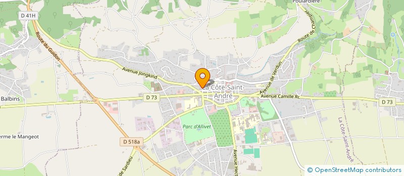 localisation de l'entreprise SCI ELIMAJ  LA COTE-SAINT-ANDRE