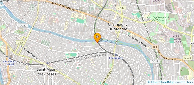 localisation de l'entreprise SCI ELIMATH à ST MAUR DES FOSSES