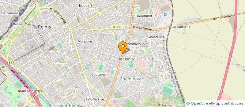 localisation de l'entreprise SCI ELIMAX  REIMS