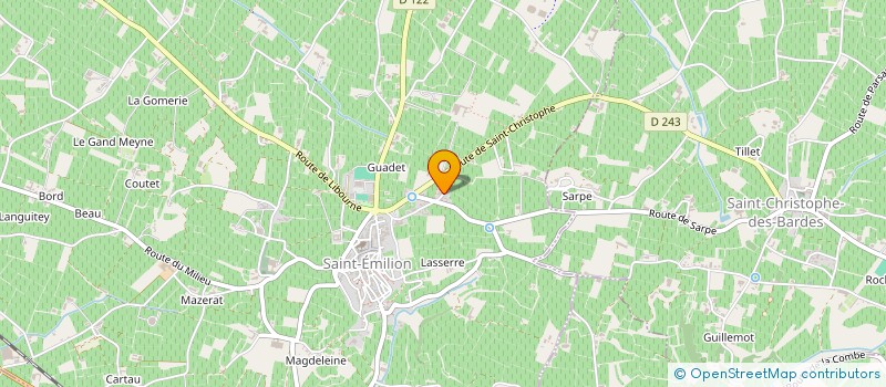 localisation de l'entreprise SCI ELIN  SAINT-CHRISTOPHE-DES-BARDES