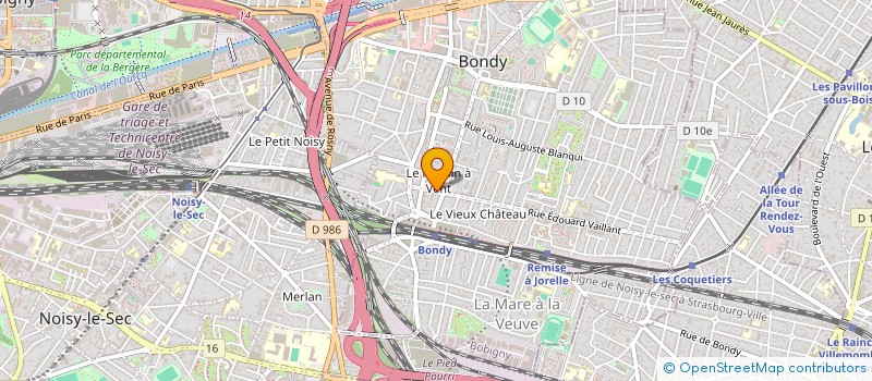 localisation de l'entreprise SCI ELINA  BONDY