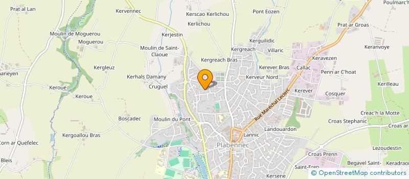 localisation de l'entreprise SCI ELINA  PLABENNEC