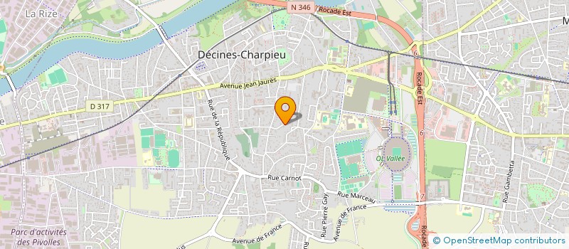 localisation de l'entreprise SCI ELINA  DECINES-CHARPIEU