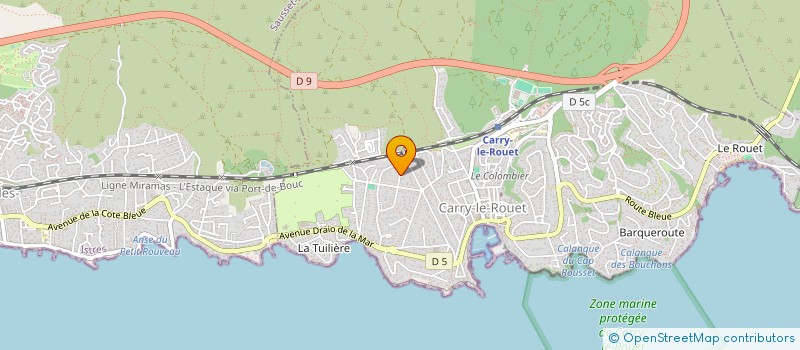 localisation de l'entreprise SCI ELINAGO  CARRY-LE-ROUET