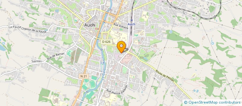 localisation de l'entreprise SCI ELINEZIO à AUCH