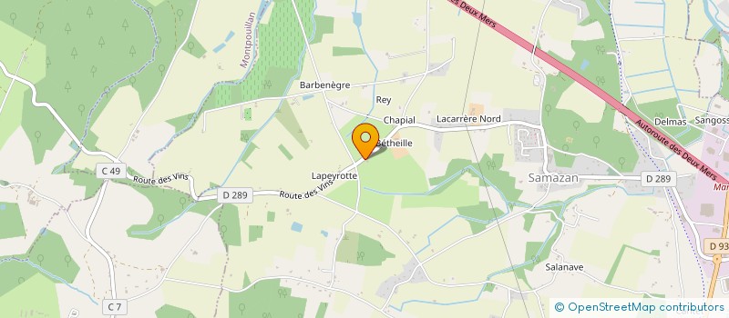 localisation de l'entreprise SCI ELIO IMMO  SAMAZAN