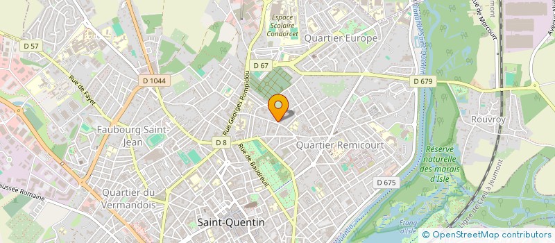 localisation de l'entreprise SCI ELIOLYMPE à SAINT-QUENTIN