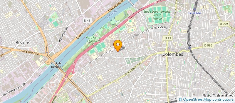 localisation de l'entreprise SCI ELIORA INVEST à COLOMBES