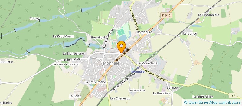 localisation de l'entreprise SCI ELIOTT  MONNAIE