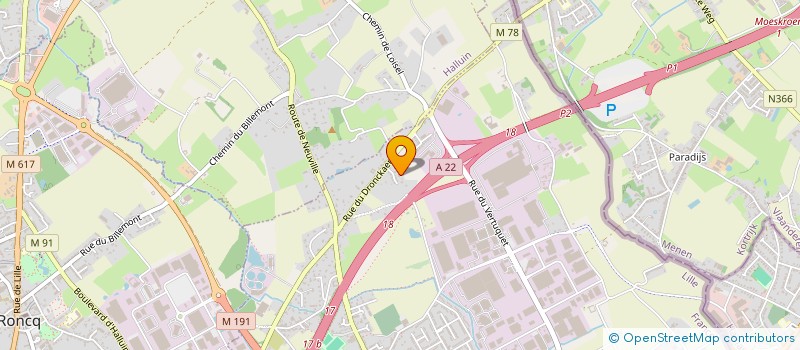 localisation de l'entreprise SCI ELIOTT à NEUVILLE-EN-FERRAIN